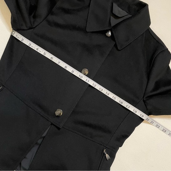 Max Mara Rainwear reversible black jacket sz 10 - Picture 14 of 15